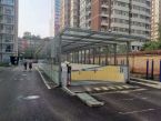 車庫(kù)出入口雨棚，鋼化玻璃雨棚